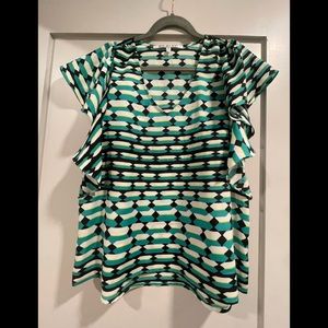 Collective Concepts Blouse - Flutter Sleeves